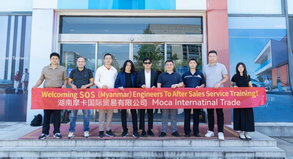 Hunan Moca International Trade Co., Ltd. Welcomes Myanmar Engineer Team for After-Sales Technical Training and Cooperation on Used Cranes